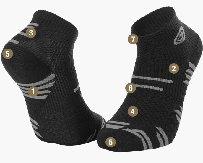 Socks Trail Elite black/grey